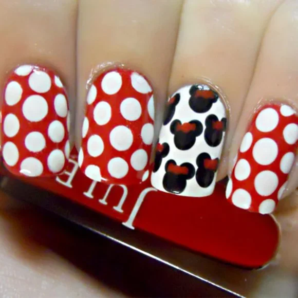 DISNEY (Minnie & Retro Mickey Mouse) Fingernail Sticker Manicure Decals - Picture 6 of 7